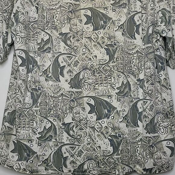 Vintage Billabong Hawaiian Button Down Shirt Size Large - Picture 7 of 8